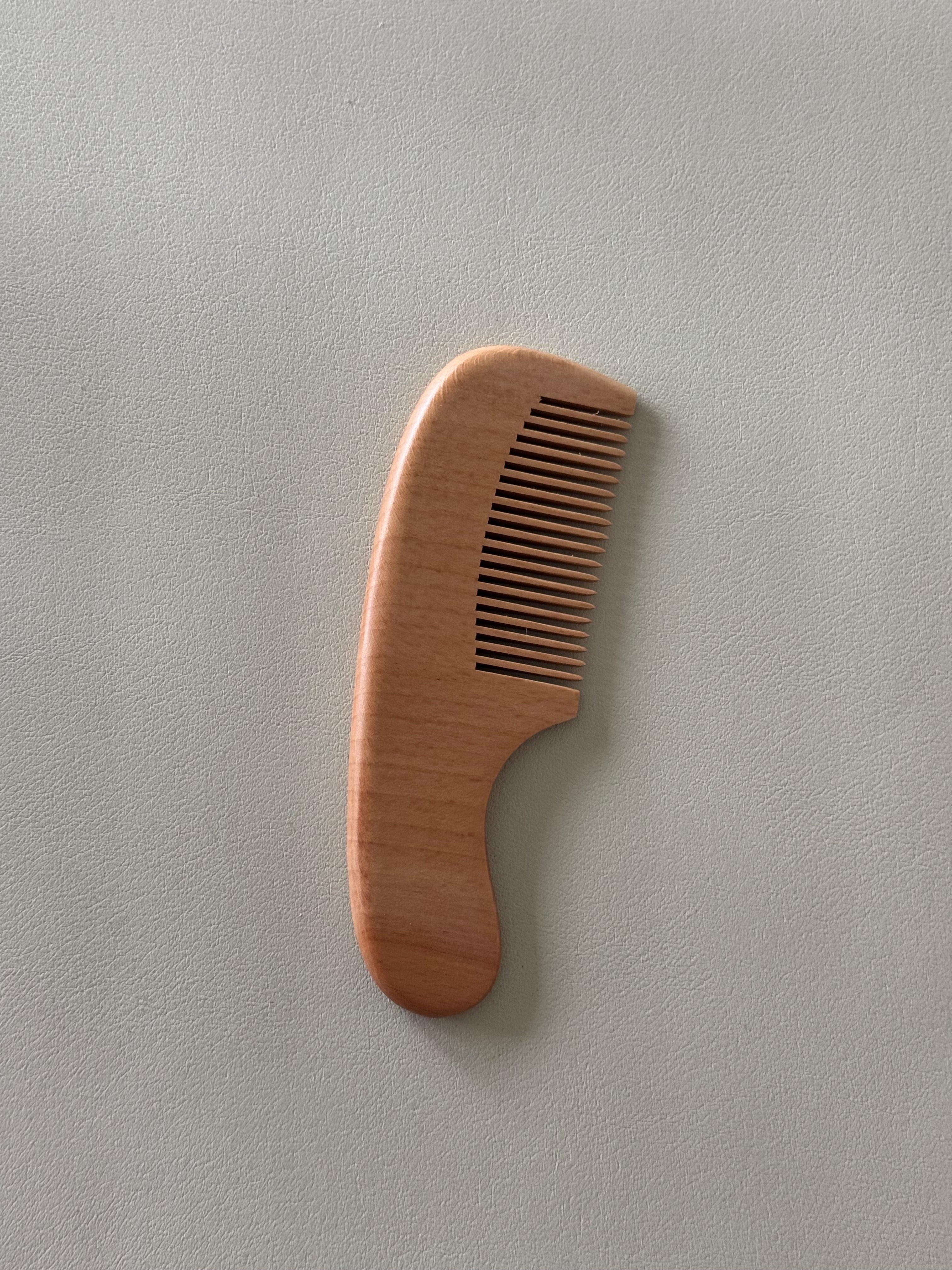 Wooden Hairbrush & Comb