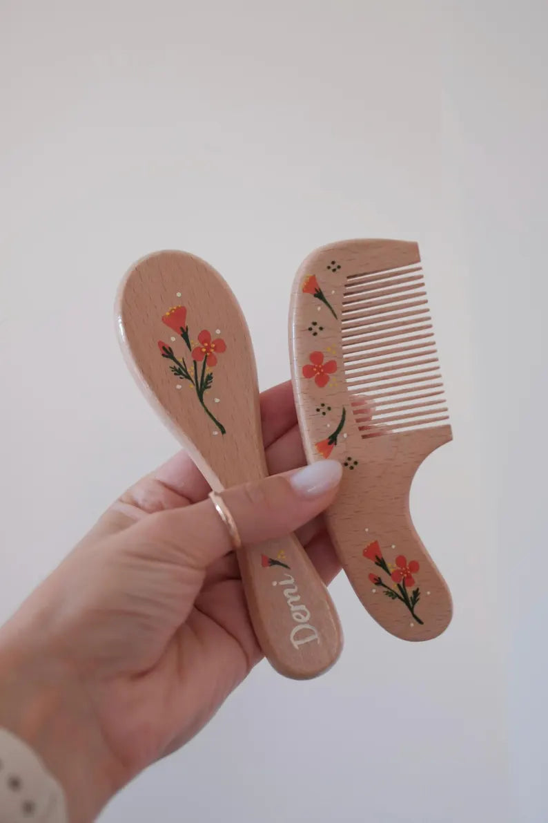 Custom Baby Hairbrush + Comb