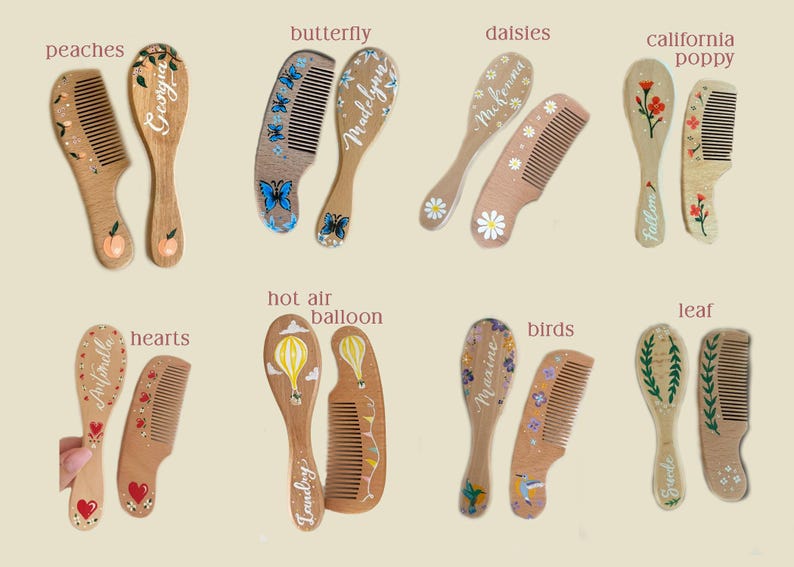 Custom Baby Hairbrush + Comb