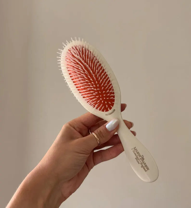 Goose Mason Pearson Hand-Painted Handy Size Hairbrush