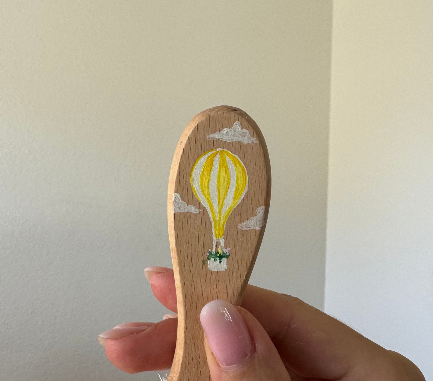 Nameless Baby Hairbrush + Comb, Hand-Painted