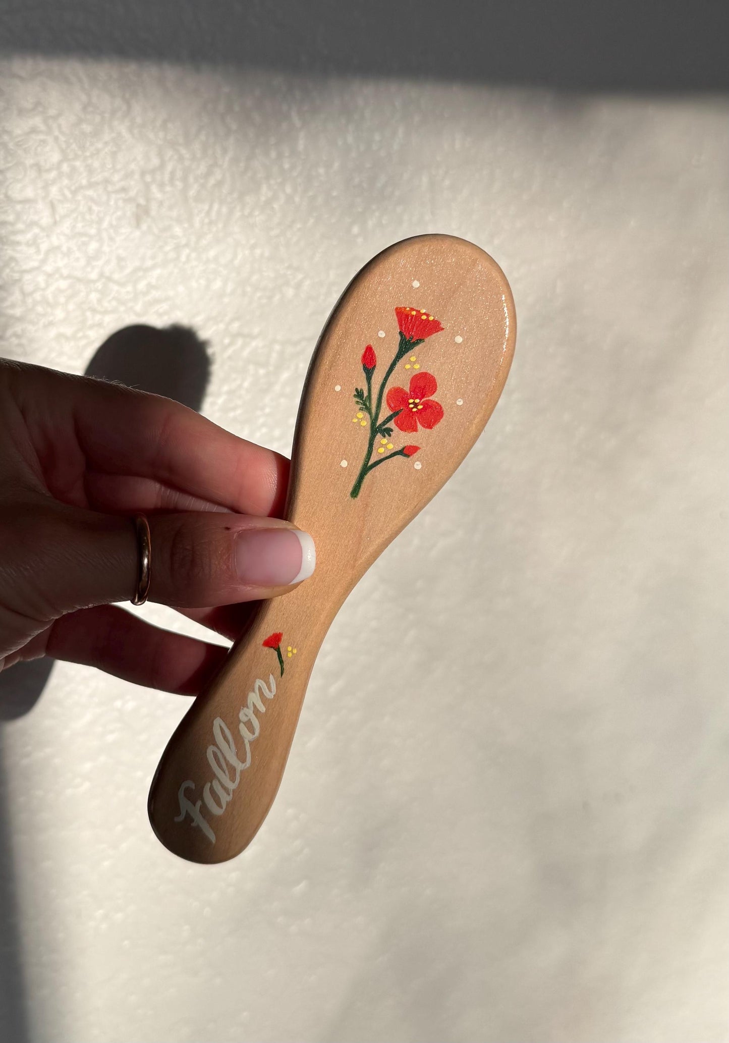 Painted Baby Hairbrush - custom painted name & design - keepsake, welcome Baby Gift, nursery decor