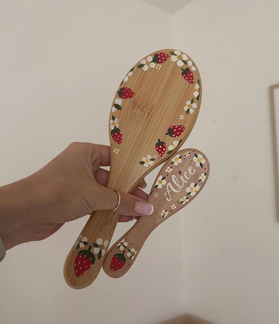 Birth Month Flower - Mommy & Me Hairbrush Set