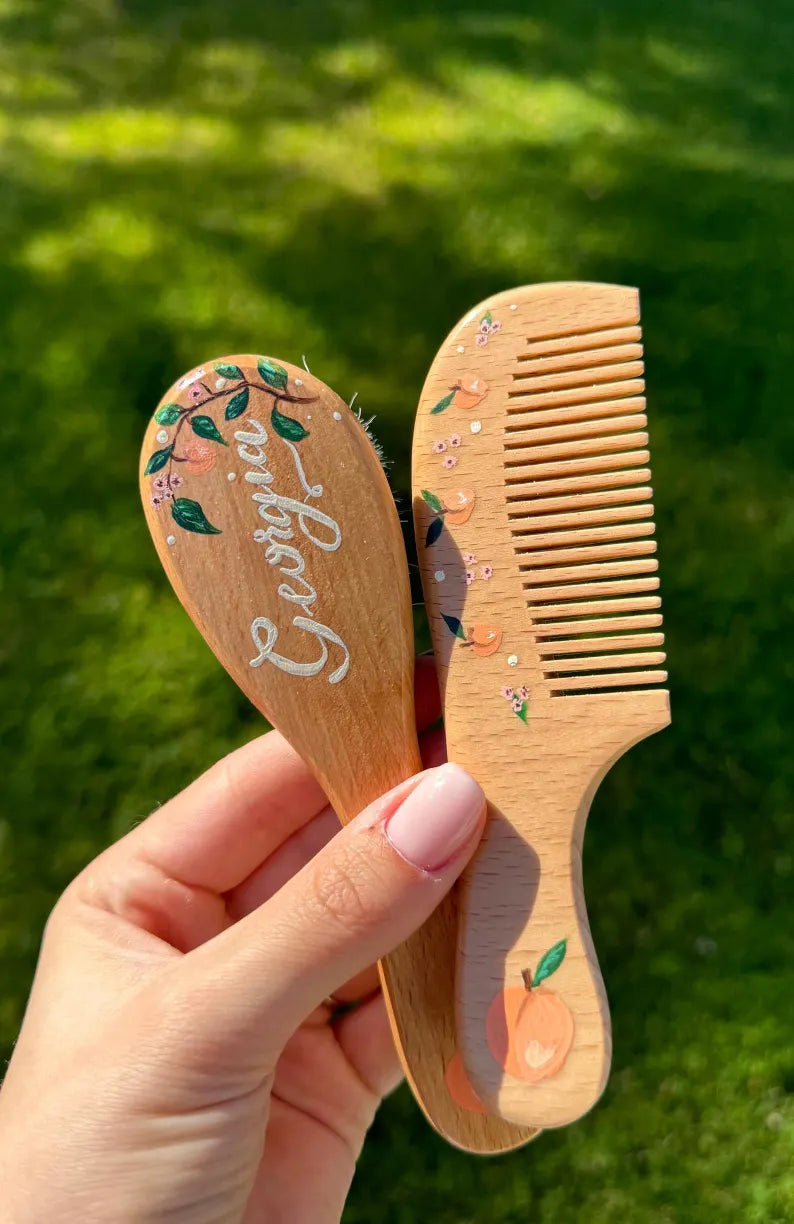 Custom Baby Hairbrush + Comb