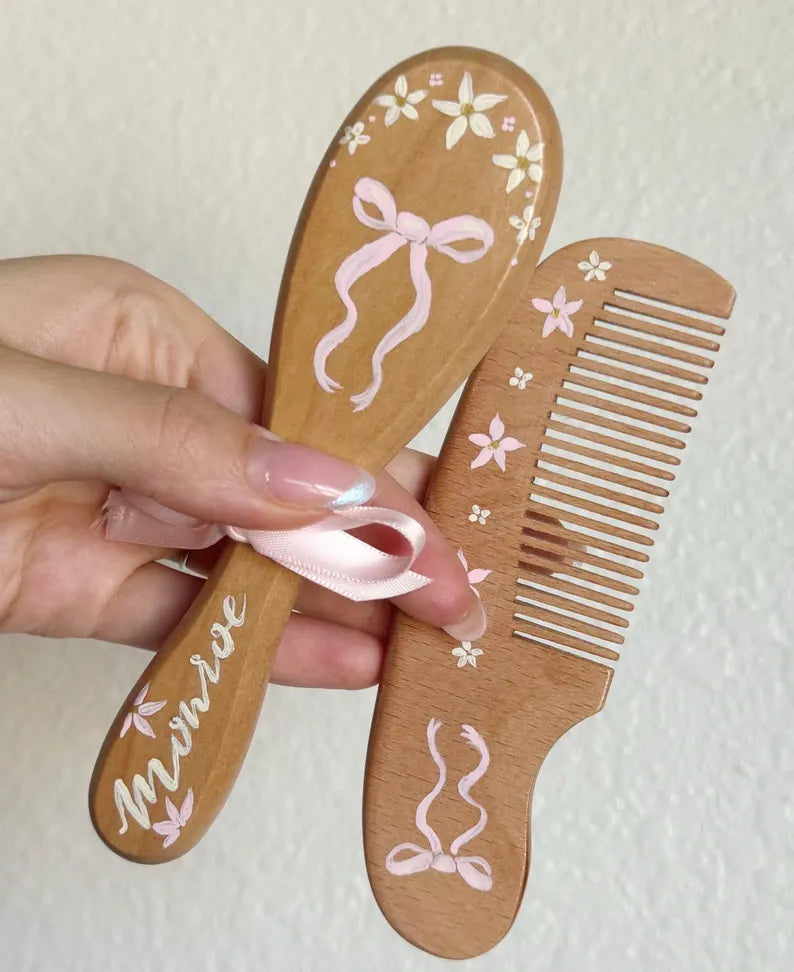 Custom Baby Hairbrush + Comb