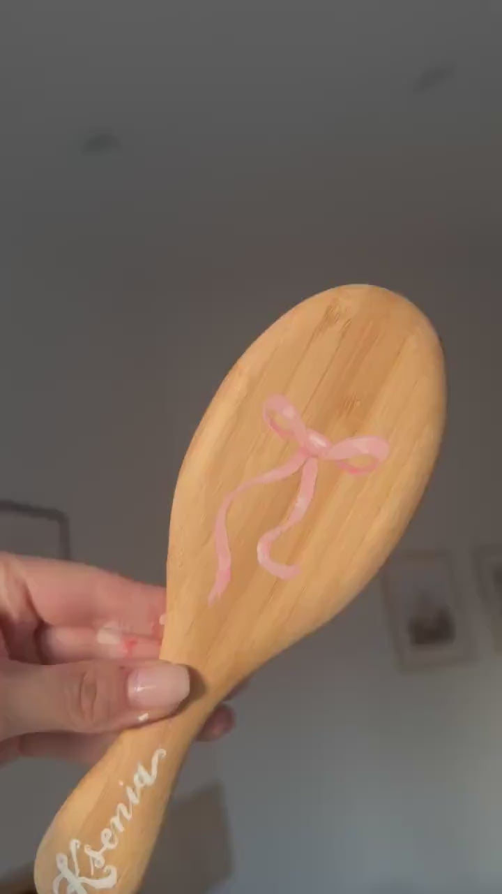 Birth Month Flower - Mommy & Me Hairbrush Set